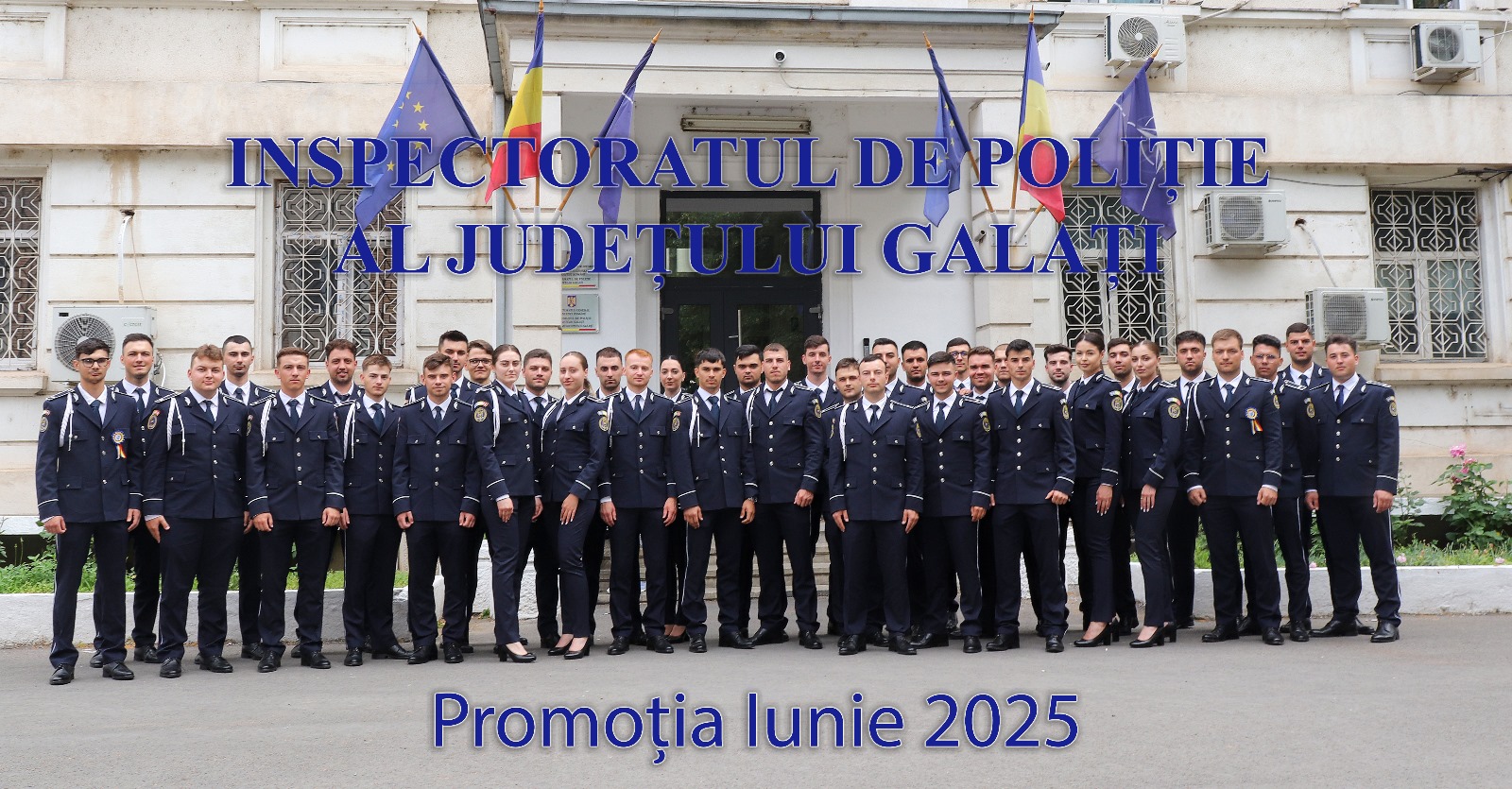 Forţe noi la I.P.J. Galaţi: 38 de tineri poliţişti se alătură, de astăzi, structurilor de poliţie