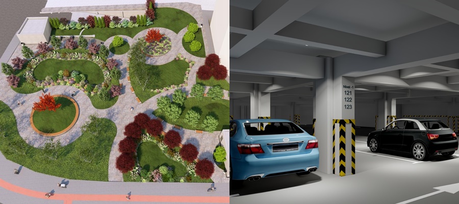 FOTO: Parcare subterană şi parc modern lângă Spitalul pentru Copii Galaţi! Lucrările sunt în plină desfăşurare