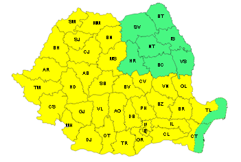 A fost prelungit CODUL GALBEN de caniculă de la Galaţi