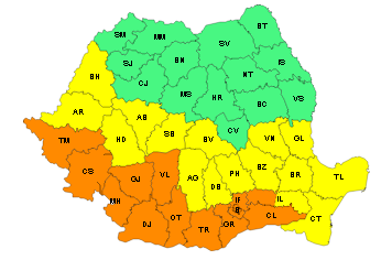 Gălăţeni, rămânem sub COD GALBEN de caniculă până vineri! Meterologii au actualizat prognoza