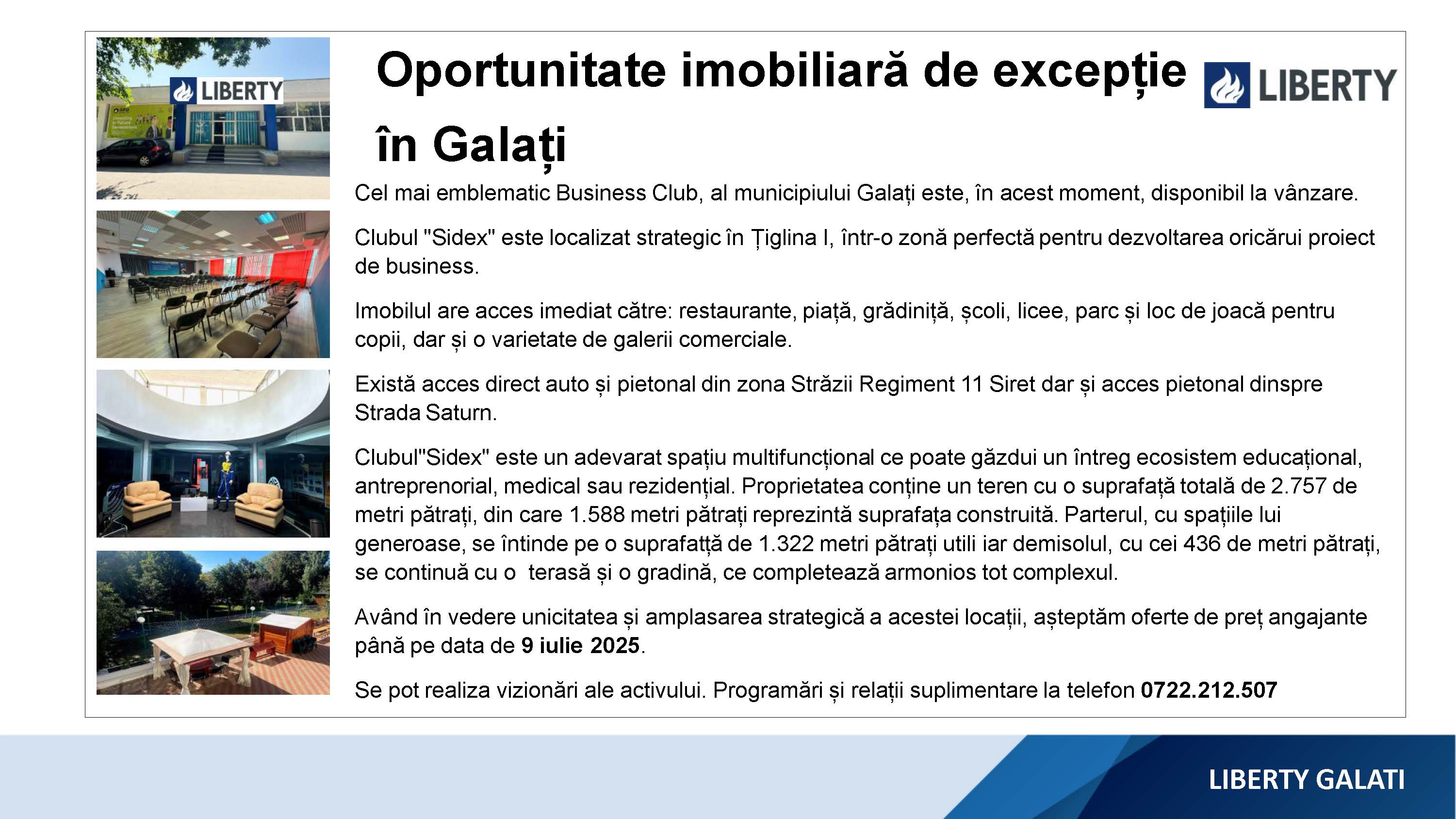 Oportunitate imobiliară de excepție în Galați
