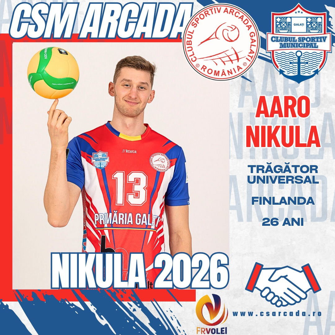 Internaţionalul finlandez Aaro Nikula revine la CSM Arcada