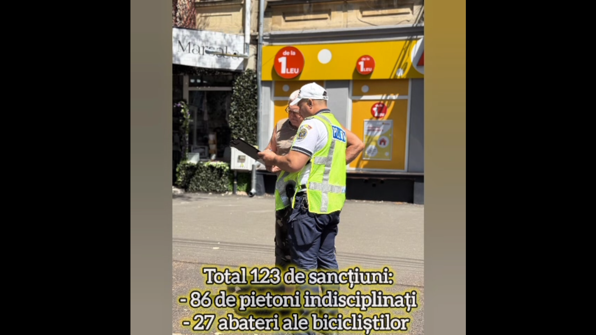 VIDEO: Poliţiştii brăileni au luat bicicliştii şi pietonii în colimator