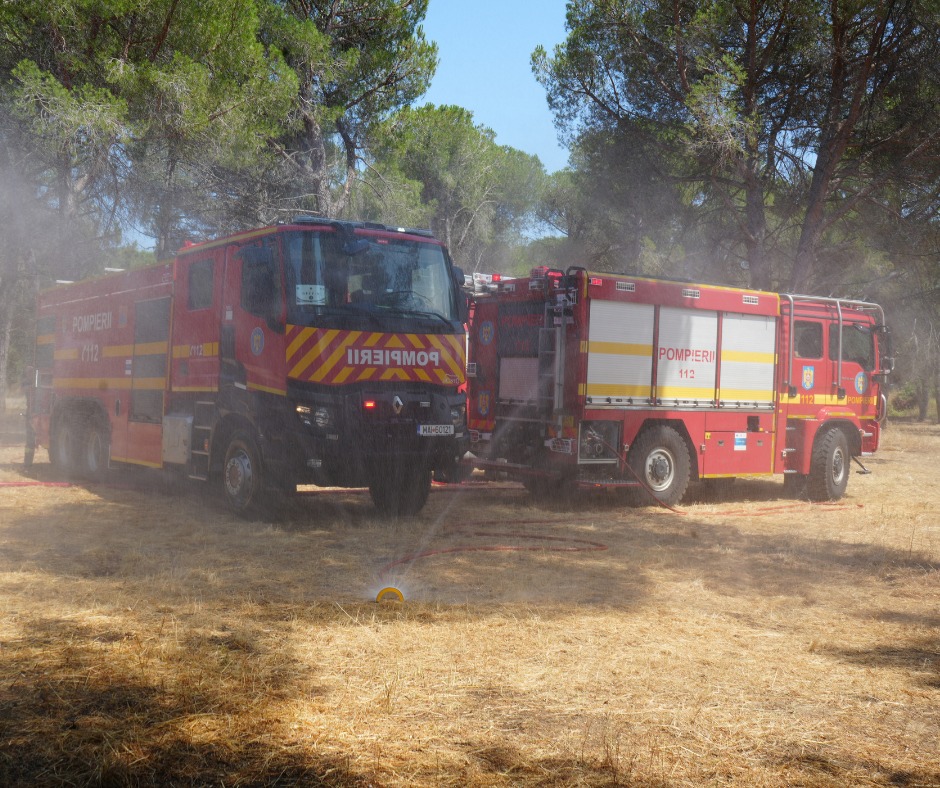 Pompierii ISU Galaţi, o nouă zi de misiune în Franţa