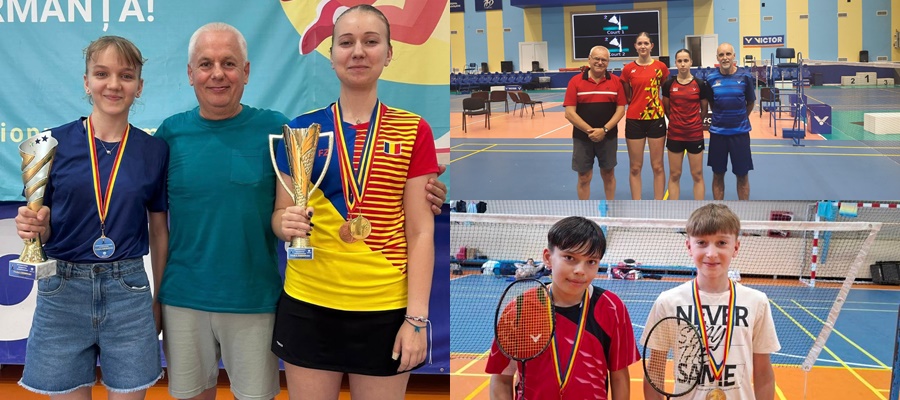 Badminton: Sonya, Sebastian şi Irina s-au întors acasă cu medalii de la Chişinău şi Pazardijk