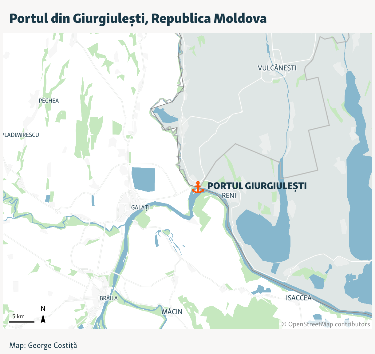 Portul Giurgiuleşti va fi cumpărat de România. Guvernul R. Moldova a avizat oferta