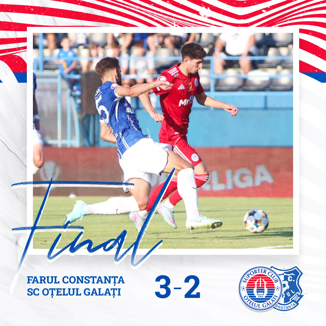 Oţelul a revenit de la 0-2, dar a încasat golul 3 când avea un om plus şi a pierdut