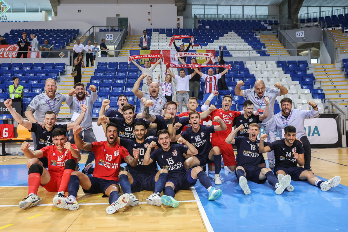United va organiza pentru a doua oară la Galaţi meciuri din Main Round-ul UEFA Futsal Champions League
