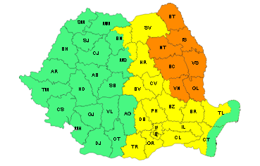 La noapte, ploi torenţiale şi vijelii la Galaţi! ANM a emis cod portocaliu