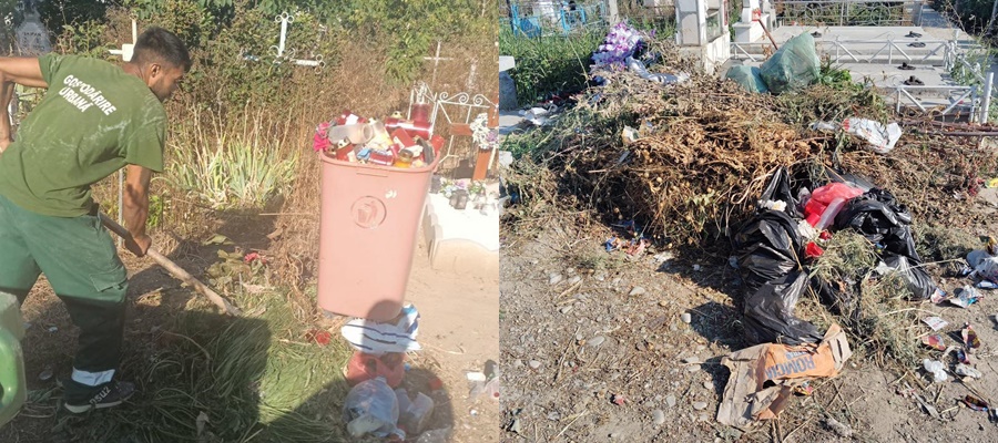 Zi de curăţenie generală în cimitirele din Galaţi