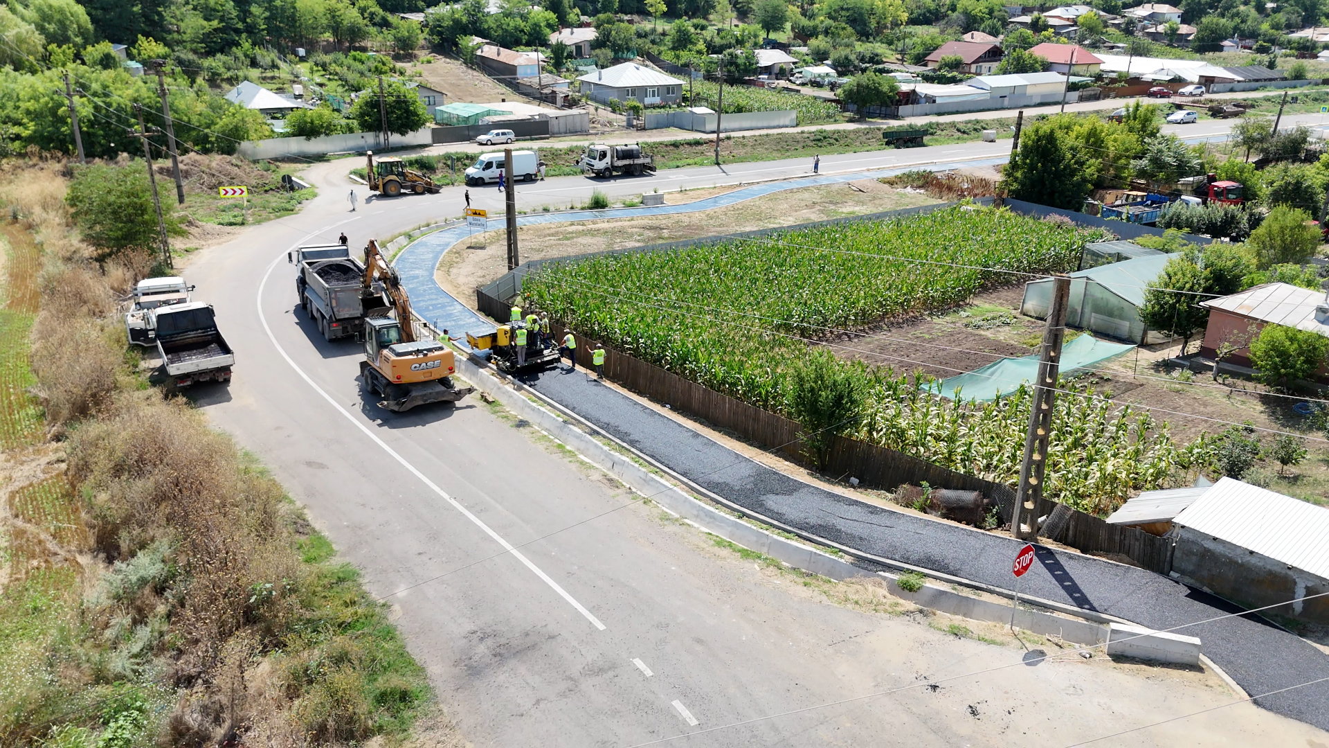 Galaţi: Lucrările la super-pista de biciclete avansează în ritm alert