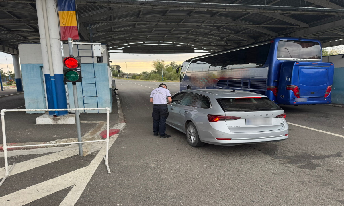 La volan fără drept, la trecerea frontierei! Incident la Oancea, Galaţi