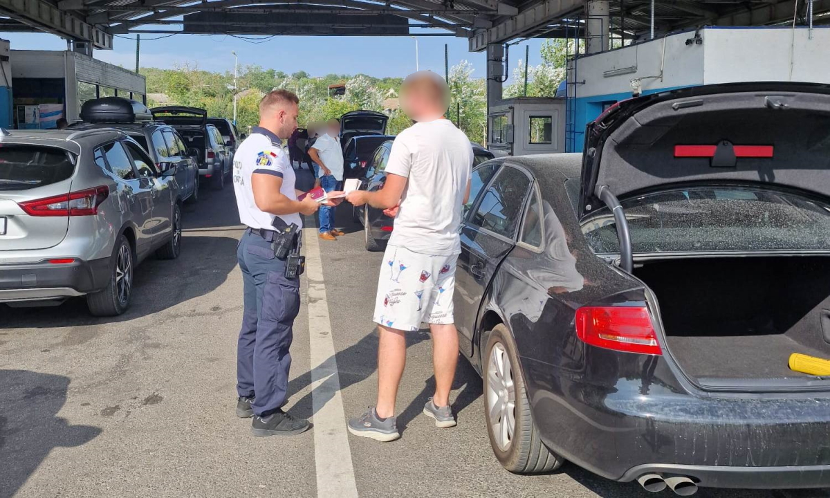 Infracţiuni la regimul rutier descoperite de către poliţiştii de frontieră din cadrul PTF Oancea
