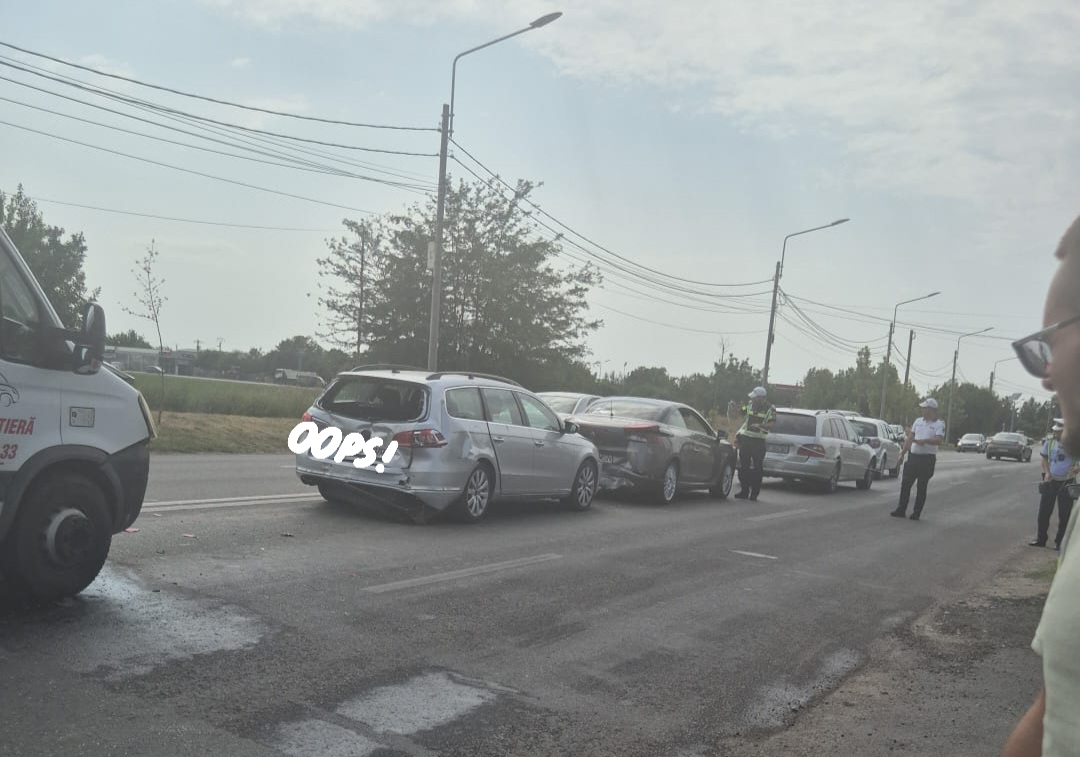 Accident în lanț la Brăila