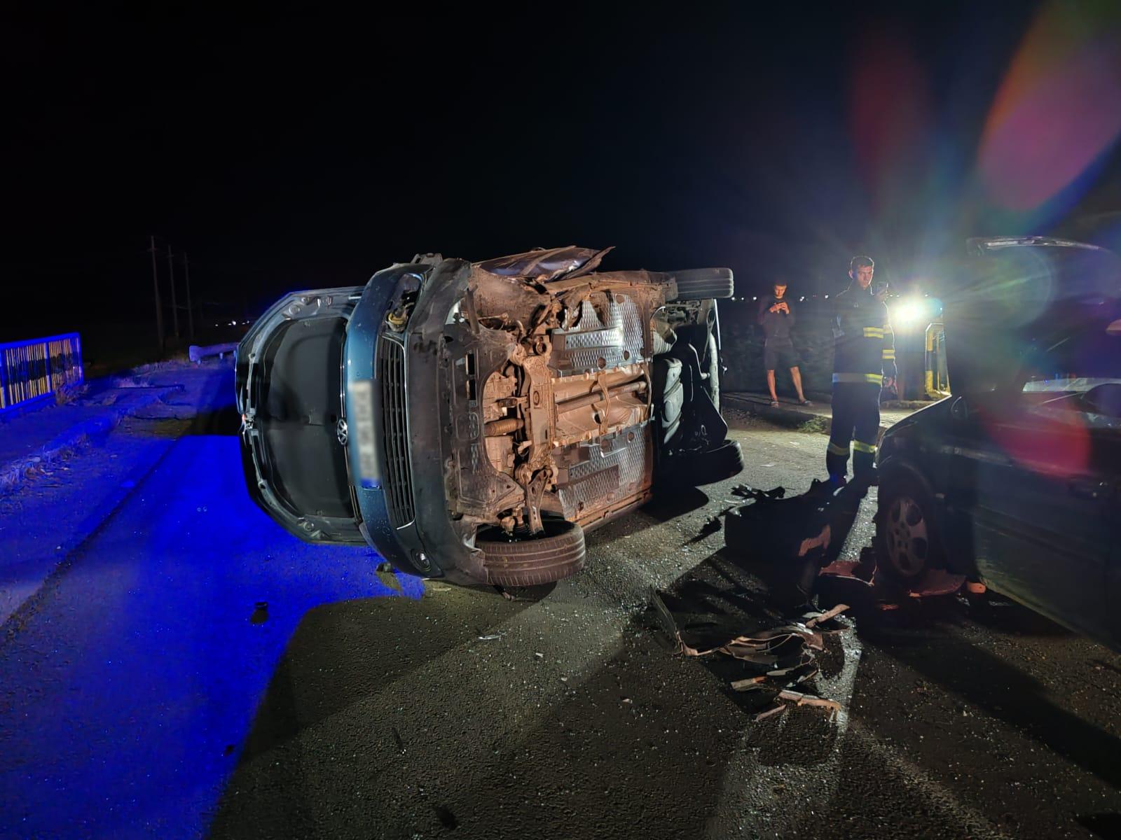 Accident grav, în Brăila, cu patru victime, inclusiv un copil