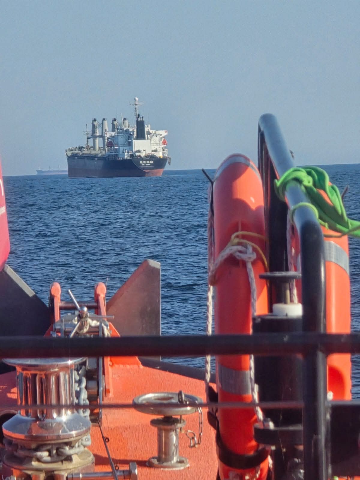 Intervenţie de urgenţă pe mare: un marinar de pe nava Blue Bead a fost evacuat la Sulina
