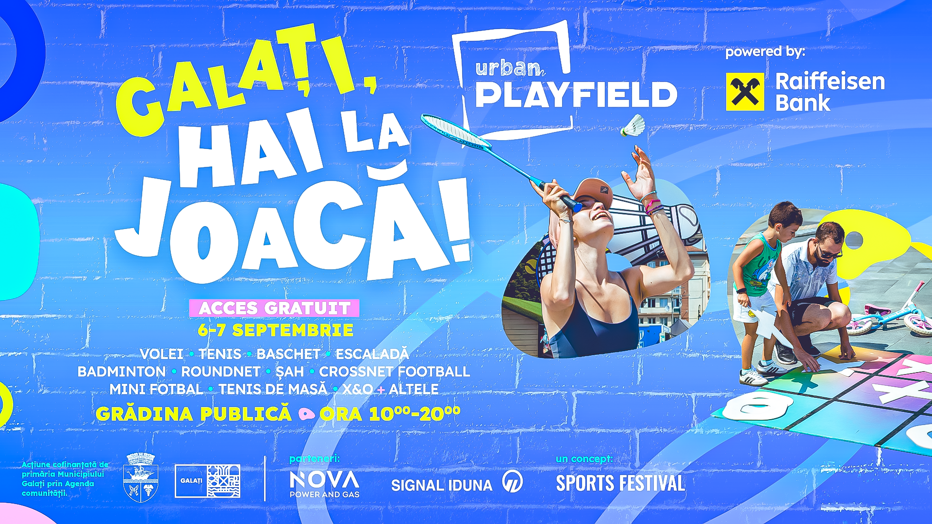 Sport, joc şi distracţie: Festivalul Urban Playfield ajunge la Galaţi