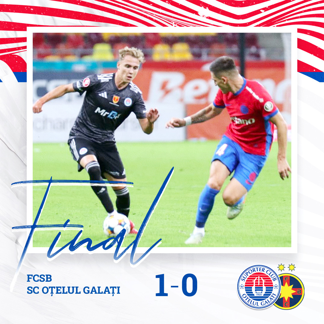 Oţelul învinsă de FCSB după un penalti scos de Cisotti