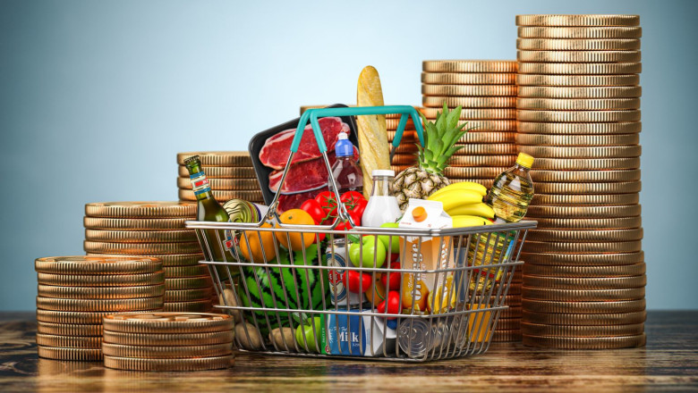 Coşul de cumpărături al românilor, mai scump cu 60% în ultimii şase ani