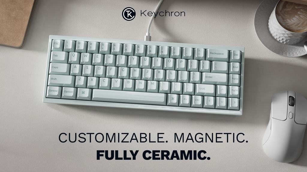 Keychron lansează prima tastatură fabricată complet din ceramică din lume: Q16 HE 8K