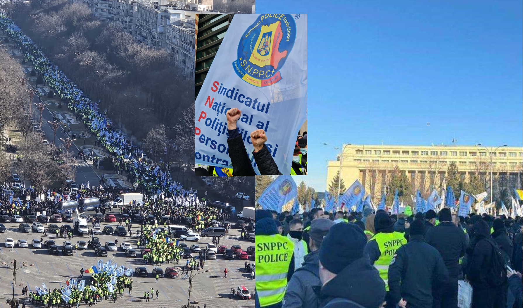 Poliţiştii ies în stradă: „Nu mai acceptăm batjocura decidenţilor politici şi inechitatea aplicată angajaţilor din România!”
