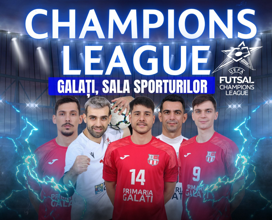 United a pus în vânzare biletele şi abonamentele pentru Main Round-ul UEFA Futsal Champions League