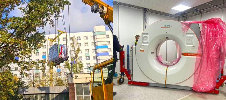 FOTO: Spitalul Judeţean Galaţi, dotat cu un computer tomograf de ultimă generaţie