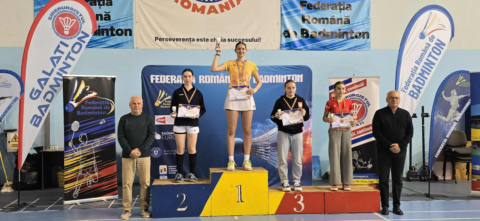 10 medalii pentru badmintoniştii de la CSU şi Siderurgistul la Naţionale. Ana Maria Horneţ şi Irina Daria Gherasim au cucerit trei titluri de campioane naţionale