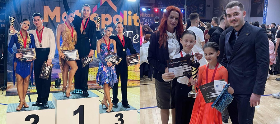 FOTO: Dansatorii de la CSM Galaţi au urcat pe podium la Metropolitan Dance Fest