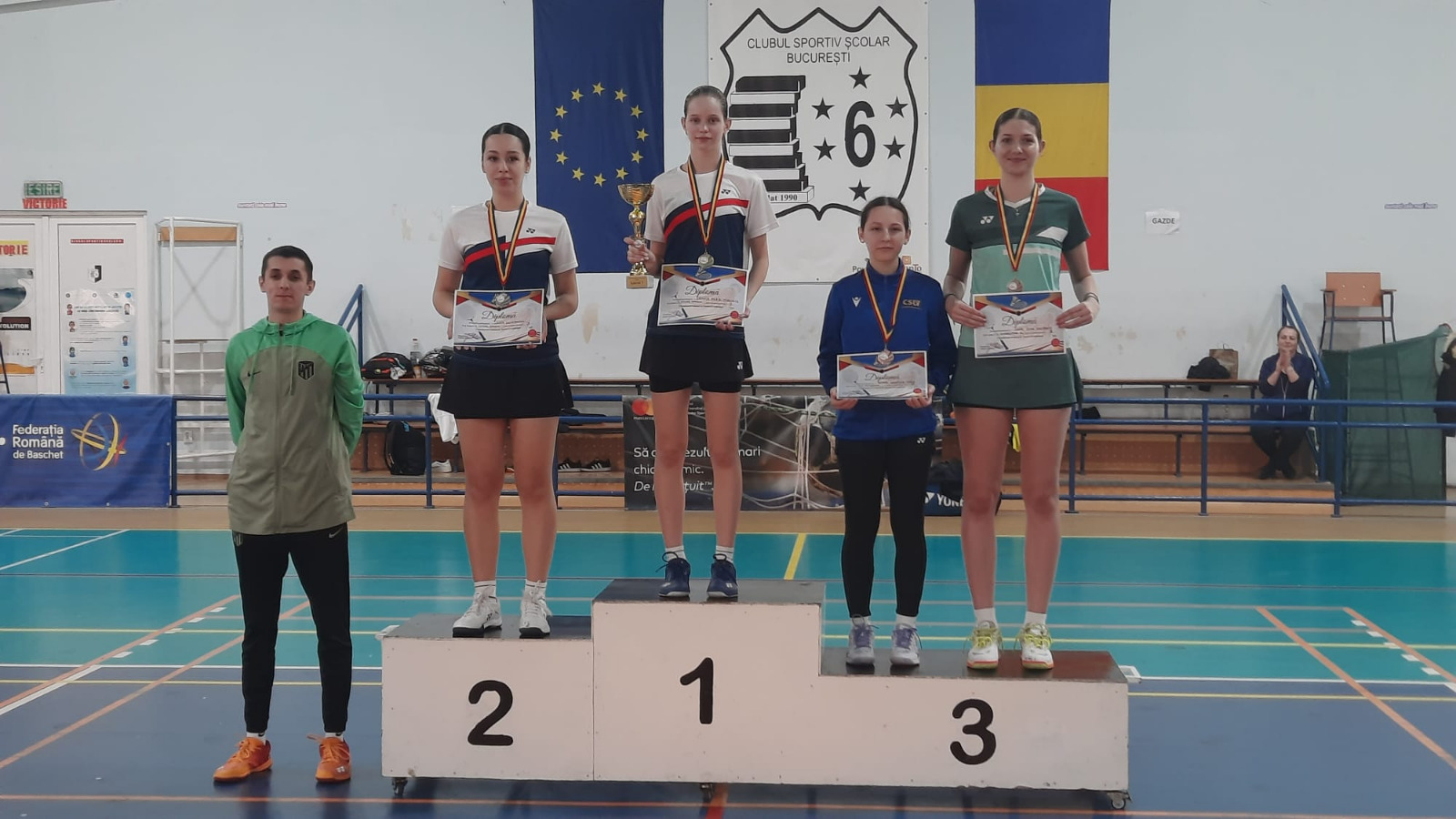 Două medalii de argint şi două de bronz pentru gălăţenii de la CSU şi Siderurgistul la Naţionalele de badminton