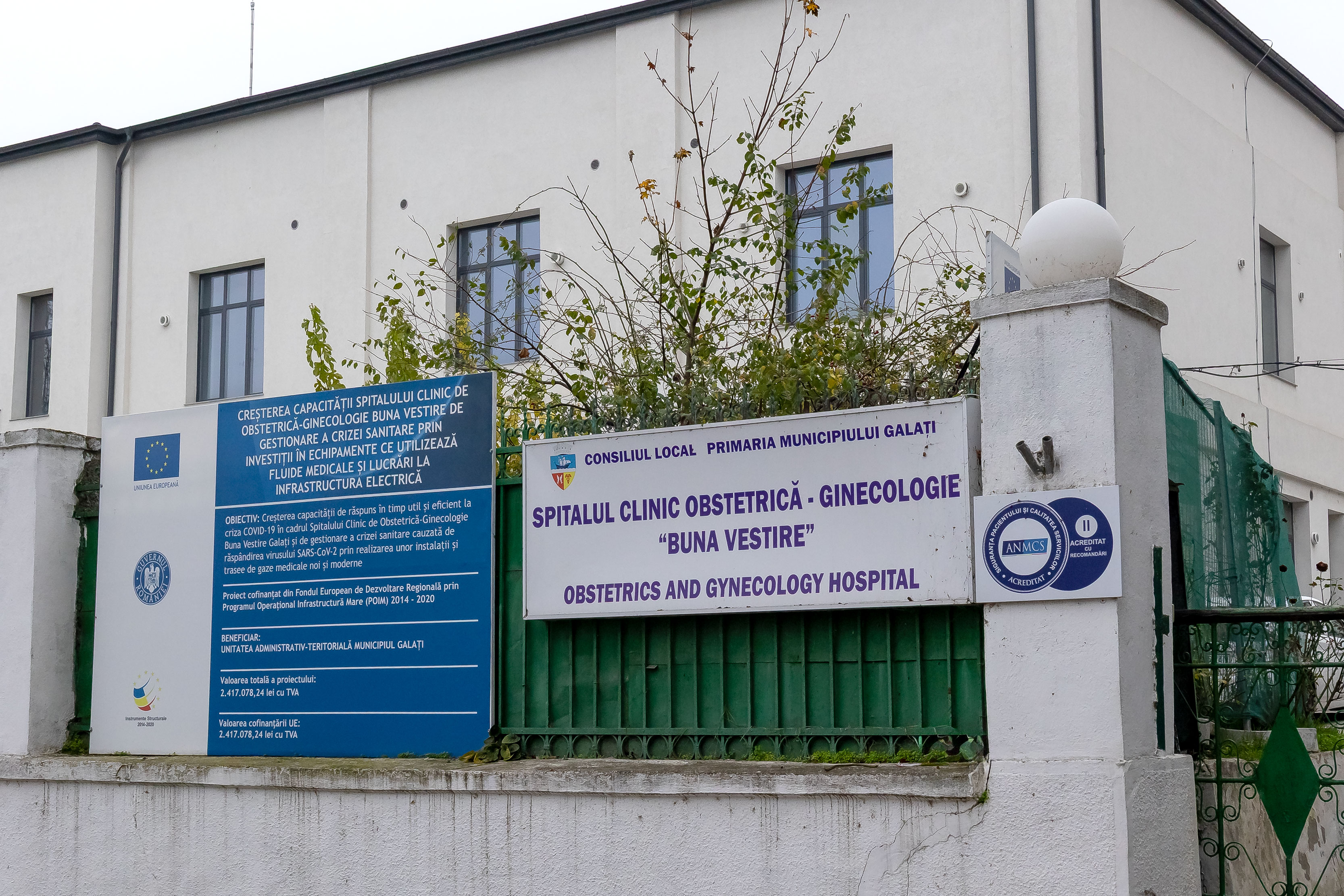 Centru modern de îngrijiri paliative, la Maternitatea „Buna Vestire” din Galaţi