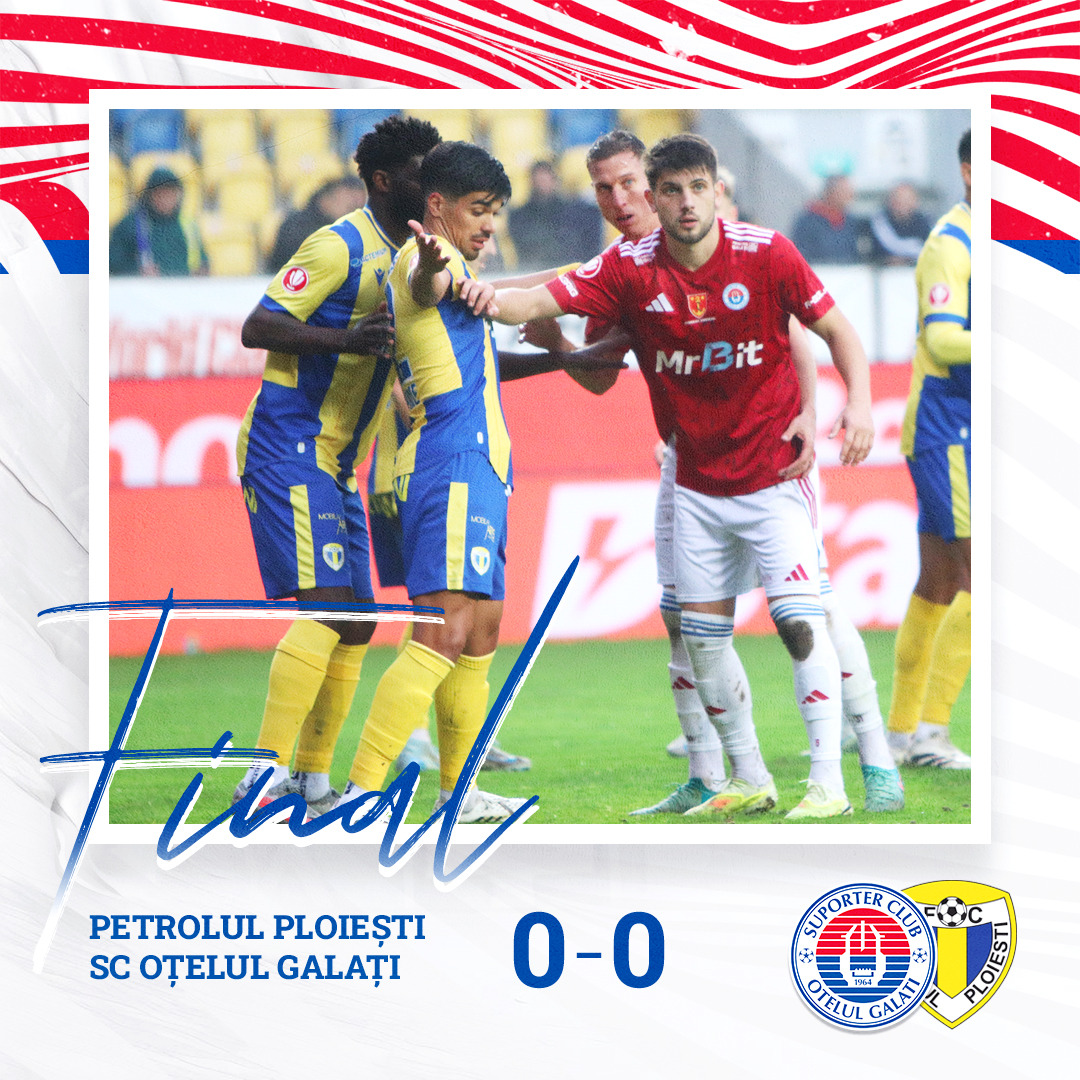 Oţelul a remizat la Ploieşti cu Petrolul