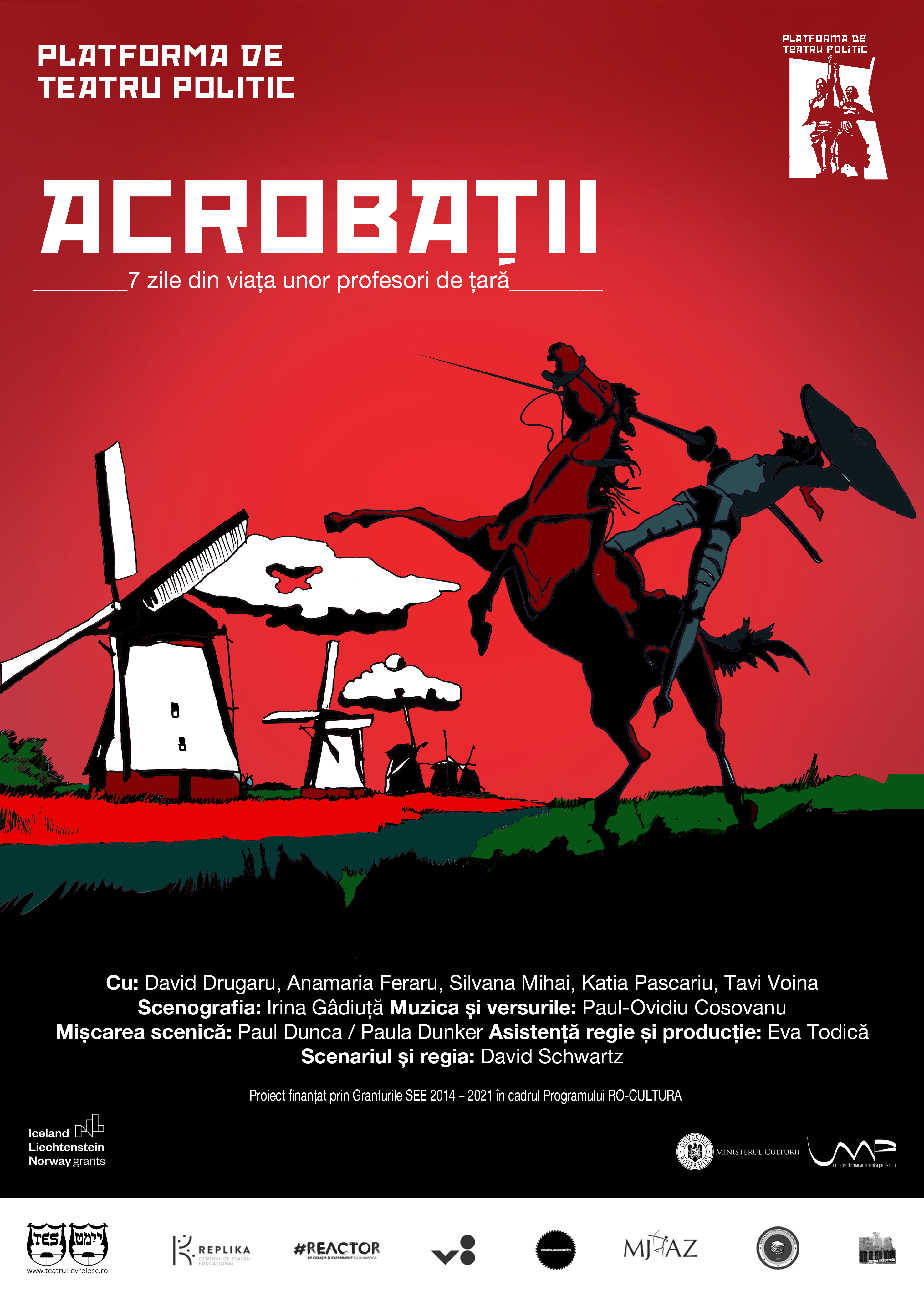 Două spectacole în parteneriat deschid săptămâna la Teatrul Dramatic „Fani Tardini”