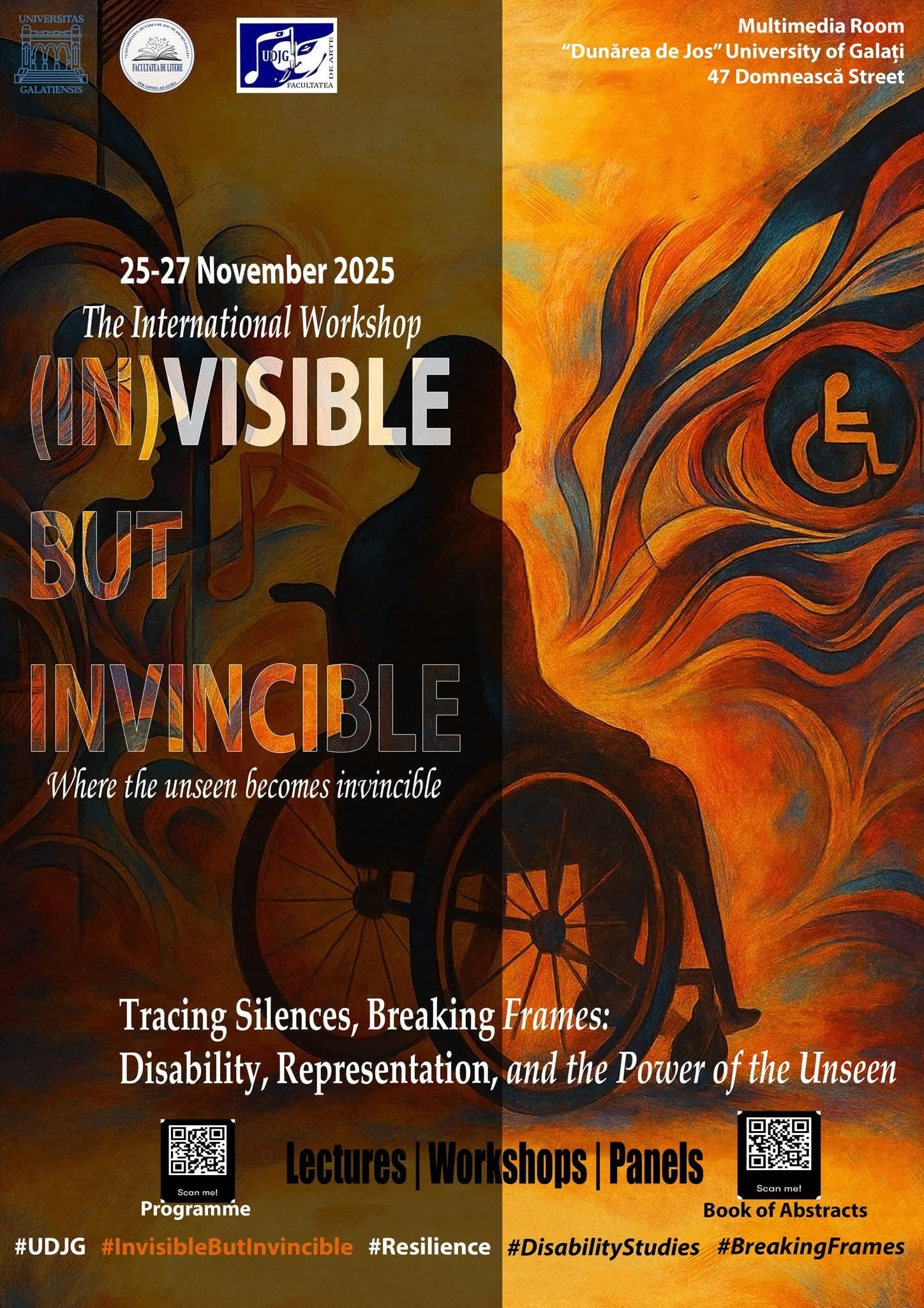 (In)Visible but Invincible – Atelier internaţional la Universitatea „Dunărea de Jos” din Galaţi
