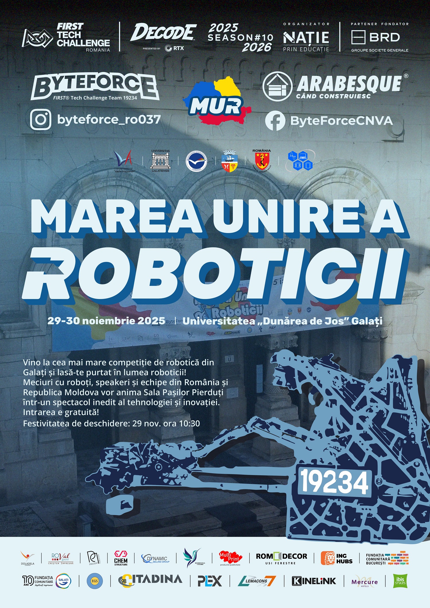 „Marea Unire a Roboticii”, ediţia a III-a, transformă Galaţiul într-un hub al inovaţiei