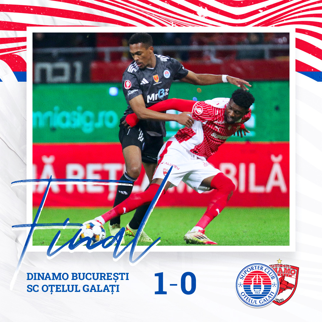 Oţelul a pierdut la limită în faţa lui Dinamo