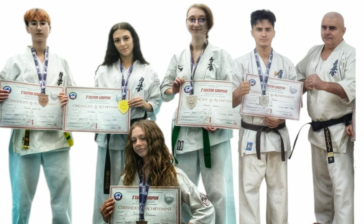 Kyokushin: Şase medalii europene pentru sportivii gălăţeni de la Tora