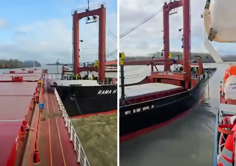 Accident naval pe Dunăre, la Mila 44