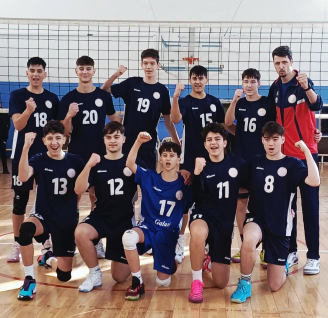 Volei: Juniorii gălăţeni Under 17 de la CSM Arcada îşi fac temele pentru turneul semifinal din Liga 1