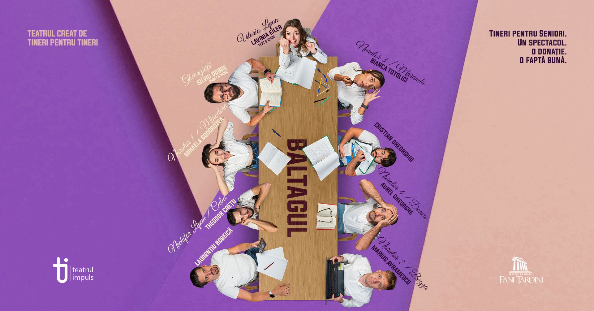 Spectacole pentru toate vârstele, în această săptămână, la Teatrul Dramatic „Fani Tardini” din Galaţi